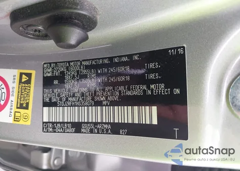 2017 Toyota Highlander Xle from USA, damaged, VIN 5TDJZRFH1HS358079